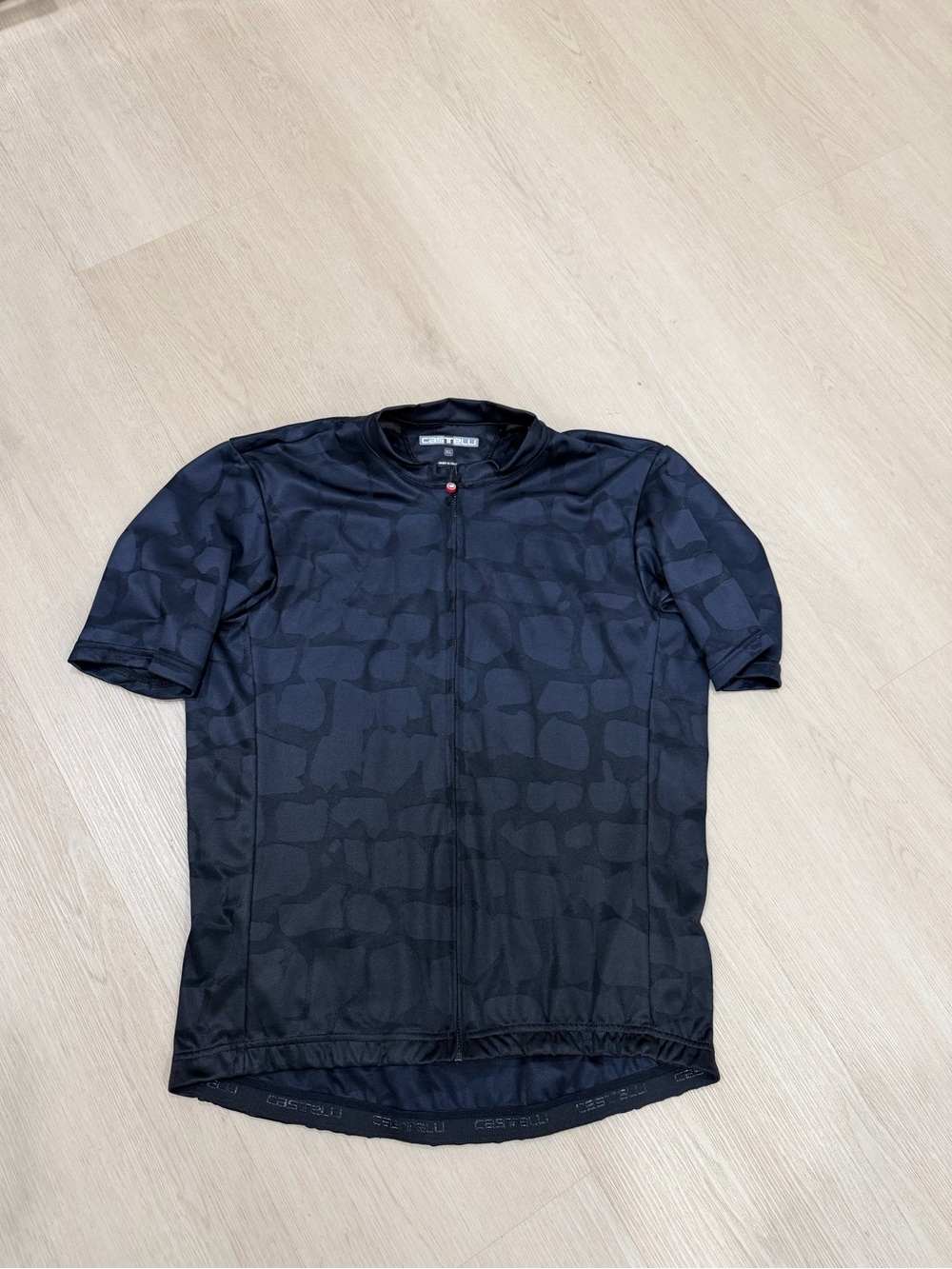 Castelli Mens Pave Full Zip Cycling Jersey Black XL